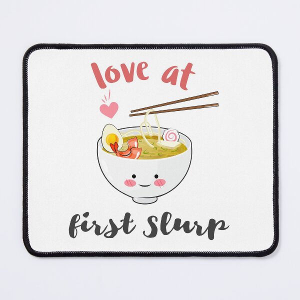Item preview, Asian Ramen Noodles Soup in a Cute Kawaii Bowl with Chopsticks, Love at First Slurp - Ramen Foodie designed and sold by CrazyBichAsian.