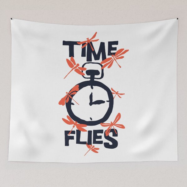 Item preview, Time Flies - Funny Illustration designed and sold by Studio  Six.