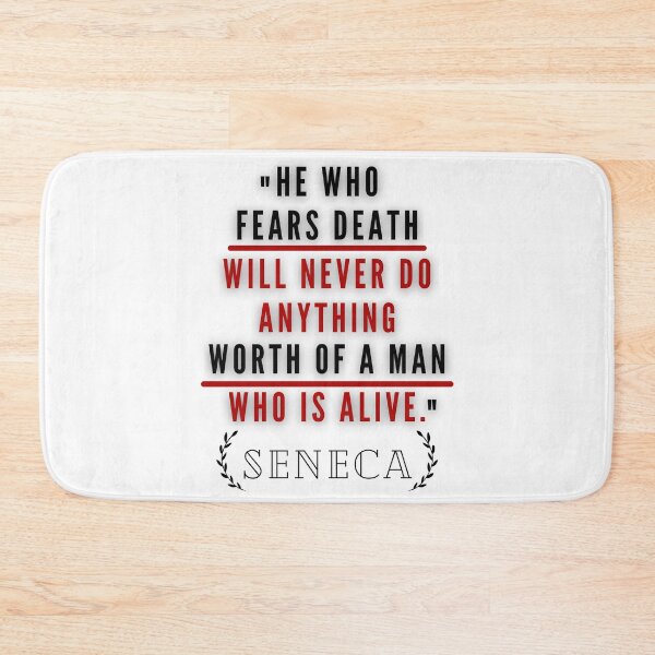 Item preview, HE WHO FEARS DEATH | STOIC QUOTE | SENECA designed and sold by Stoicwis.