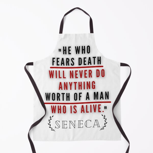 Item preview, HE WHO FEARS DEATH | STOIC QUOTE | SENECA designed and sold by Stoicwis.