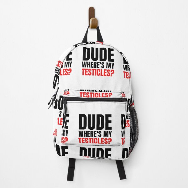 scrotum backpack redbubble