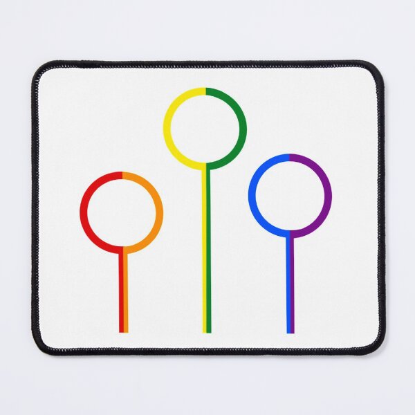 Item preview, Gay Pride Flag Hoops designed and sold by off-broom-art.