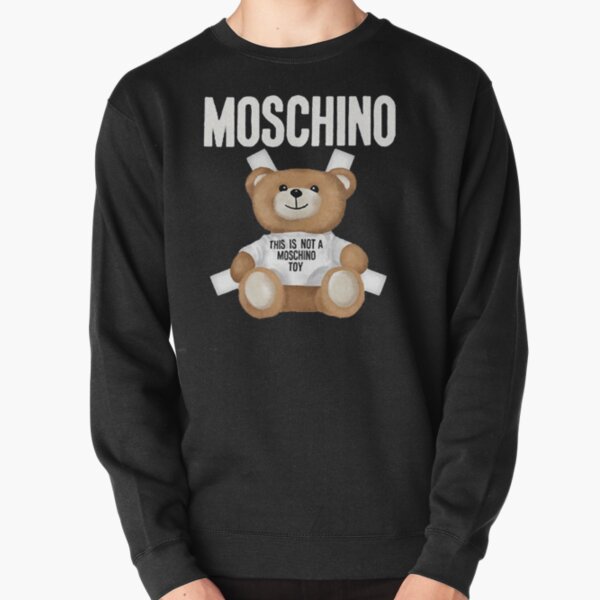MOSCHINO Teddy Bear Mens Black Pullover Sweatshirt