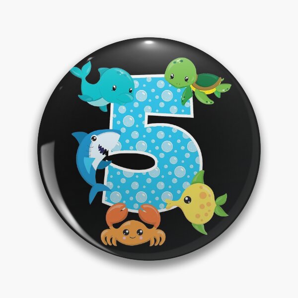 Item preview, 5th Birthday Party 5 Year Old Sea Fish Aquarium Birthday Boy  designed and sold by SeleneFrances.