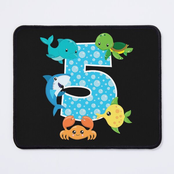 Item preview, 5th Birthday Party 5 Year Old Sea Fish Aquarium Birthday Boy  designed and sold by SeleneFrances.