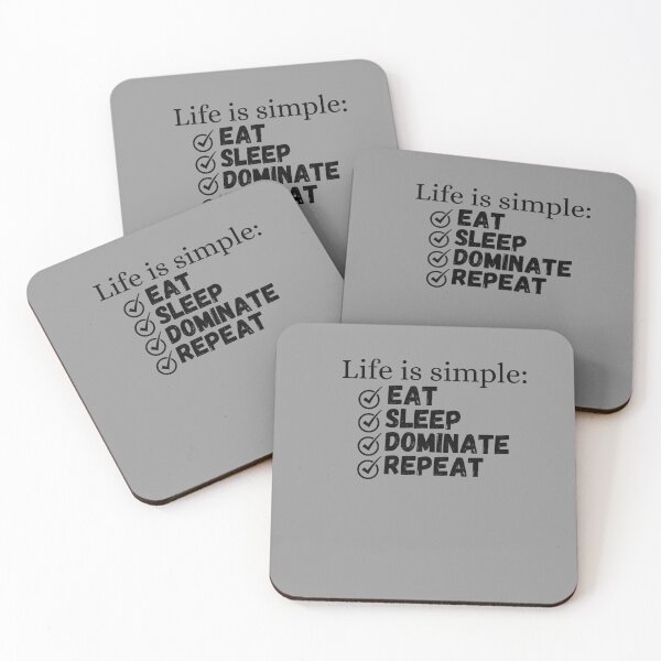 Item preview, eat sleep dominate repeat-Essential t-shirt, Sticker designed and sold by Lv28021.