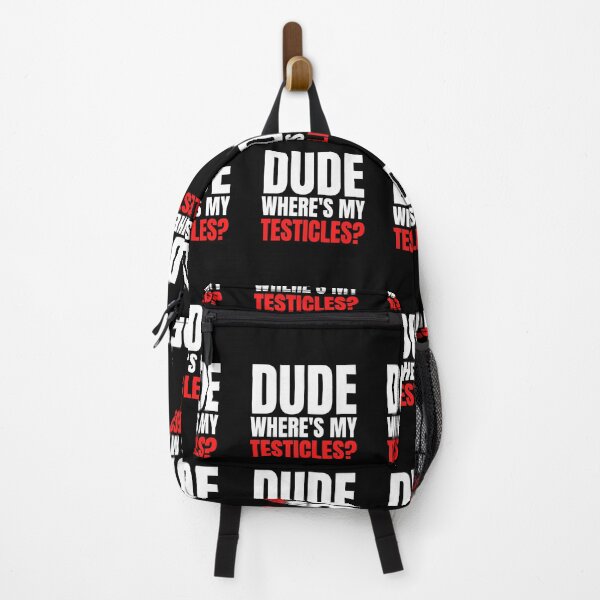 scrotum backpack redbubble