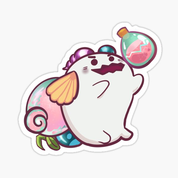 Mystic Axie Cute Digital Art Sticker