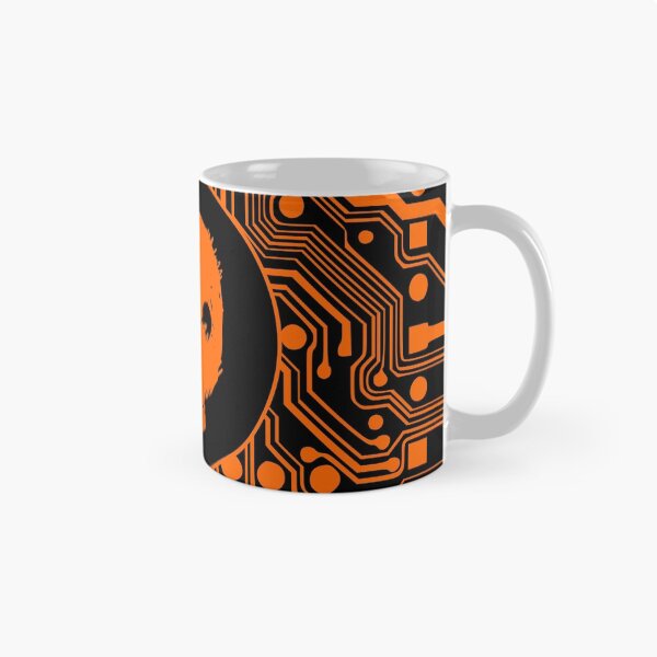 Item preview, Orange Blurry Skull (Cybergoth) designed and sold by MeteorsAndStars.