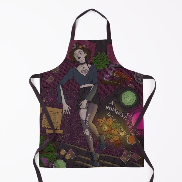 Item preview, Witchy Dark Purple Cartoon Teenager Bedroom with Magic Tools designed and sold by JessicaAmber.