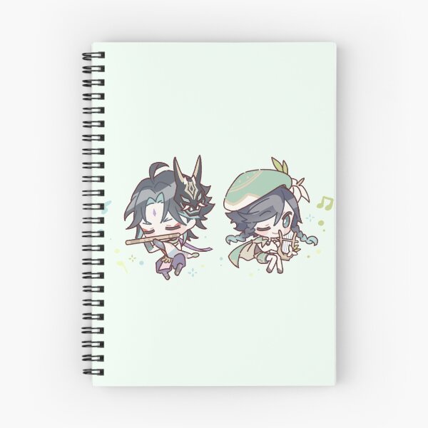 Item preview, Genshin Impact Chibi Venti y Xiao designed and sold by NewEraMutant.
