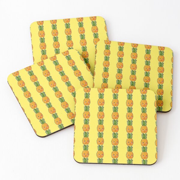 Item preview, kawaii pixelated pineapple  designed and sold by Devin Farinsky.