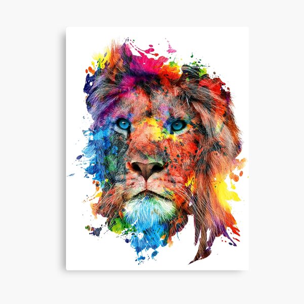 Lion For Children Pastel Chalk Drawing Canvas Print / Canvas Art