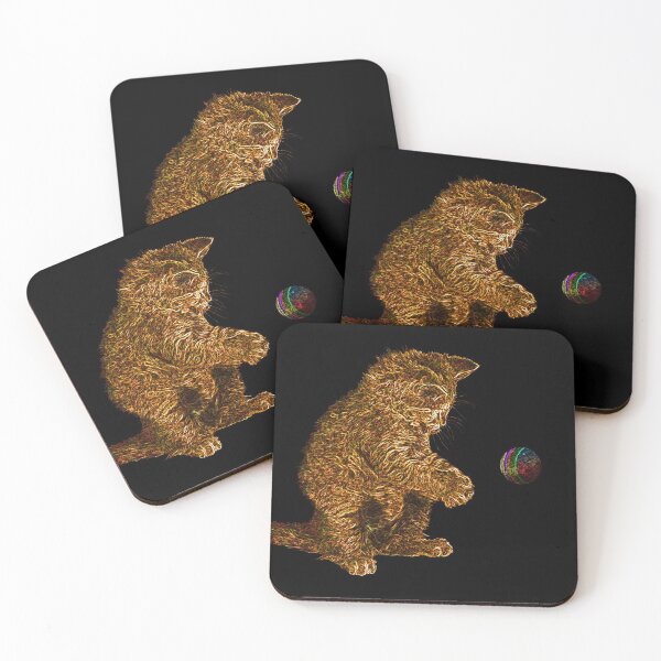 Item preview, Baby golden cat plays ball designed and sold by Astralia.