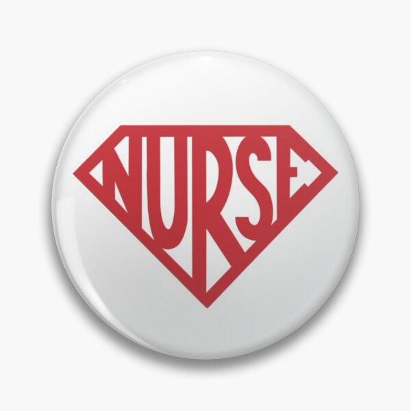Item preview, Nurse Hero Pin designed and sold by The Hobbyist Vancouver.