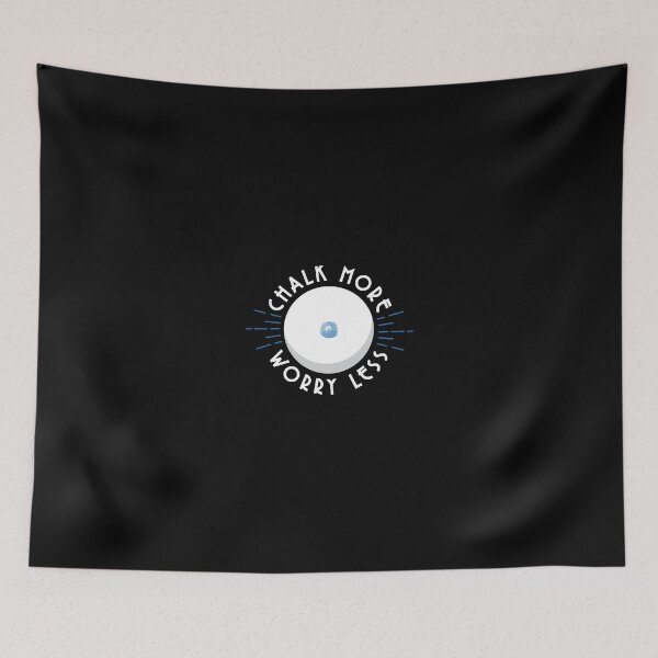 Item preview, Chalk More Worry Less Funny Pool Billiard designed and sold by ryannokune.