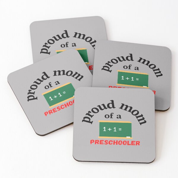 Item preview, proud mom of a preschooler, gray background designed and sold by Jessi-Sketches.