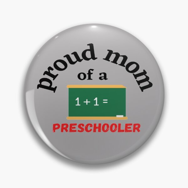 Item preview, proud mom of a preschooler, gray background designed and sold by Jessi-Sketches.