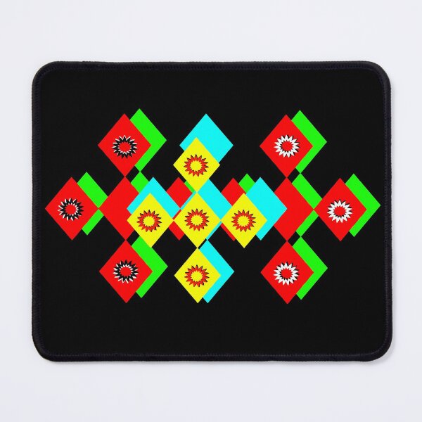 Item preview, Multicolored rhombuses graphic sun designed and sold by Astralia.