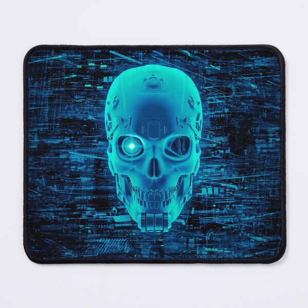 Item preview, Gamer Skull BLUE TECH designed and sold by GrandeDuc.