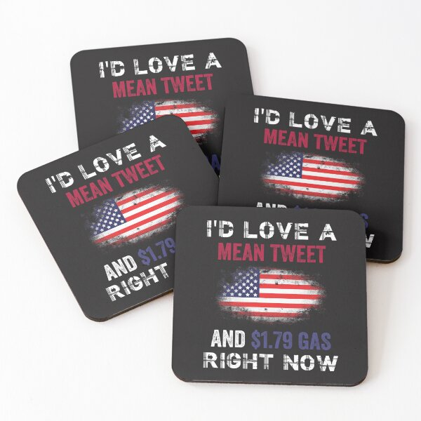 Item preview, I'd love a mean tweet Funny Political Anti Biden #darkbackground designed and sold by Happy-PrintZ.