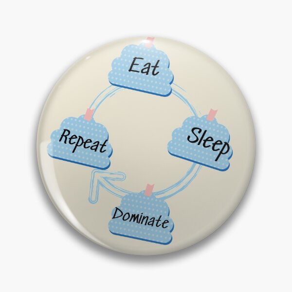 Item preview, Eat Sleep Dominate Repeat Design designed and sold by LapuniStore.