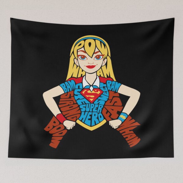Item preview, Super Hero Girl Typography designed and sold by SuperGirlhero.