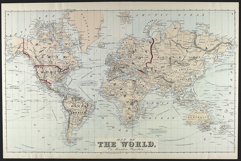 Карта европы 1875