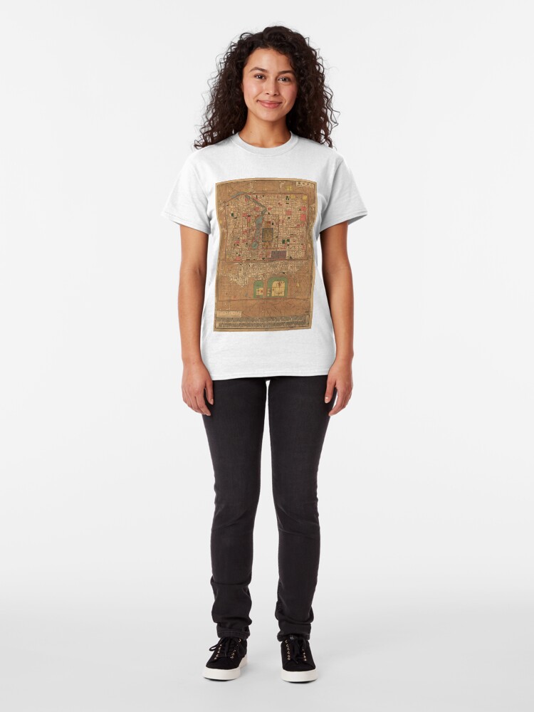 Alternate view of Vintage Map of Beijing China (1914) Classic T-Shirt