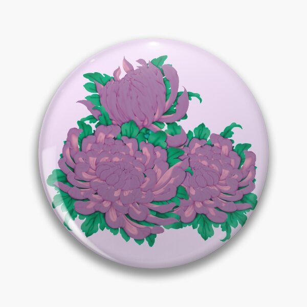 Item preview, Chrysanthemum Season Purple  designed and sold by MissRebelArt.