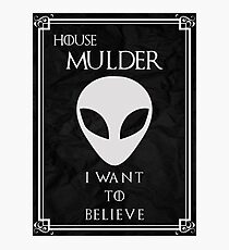 House Mulder Photographic Print