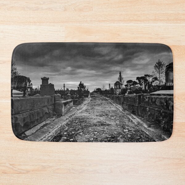 Item preview, Historical paths leading through Ballarat’s old cemetery on a gloomy overcast day designed and sold by James-Cole.