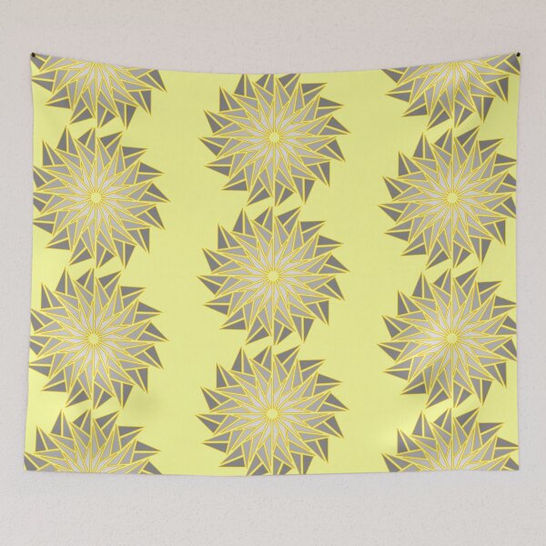 Artikelvorschau, Flower of Triangles GreY entworfen und verkauft von Liz Redbrake.