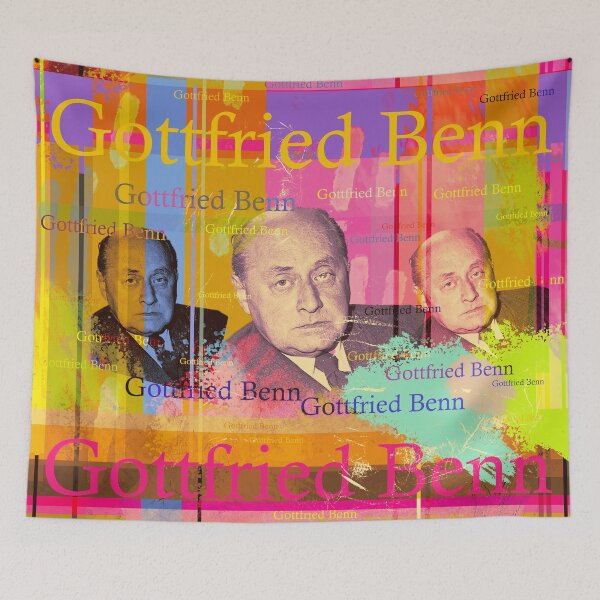 Item preview, Gottfried Benn Portrait, famous German poet doctor designed and sold by Mauswohn.