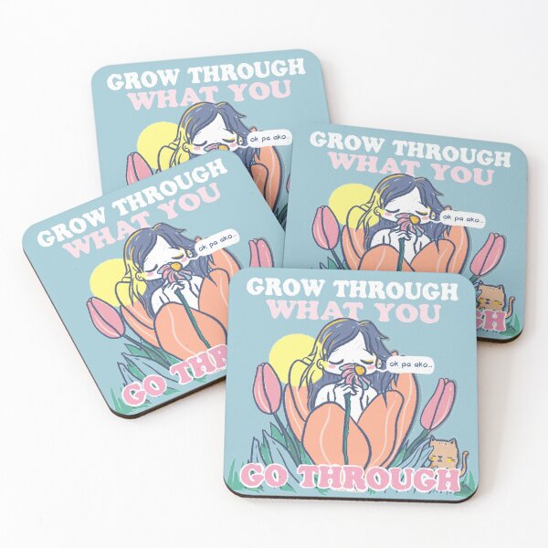 Item preview, GROW THROUGH WHAT YOU GO THROUGH MOTIVATION SAYING designed and sold by aydapadi.