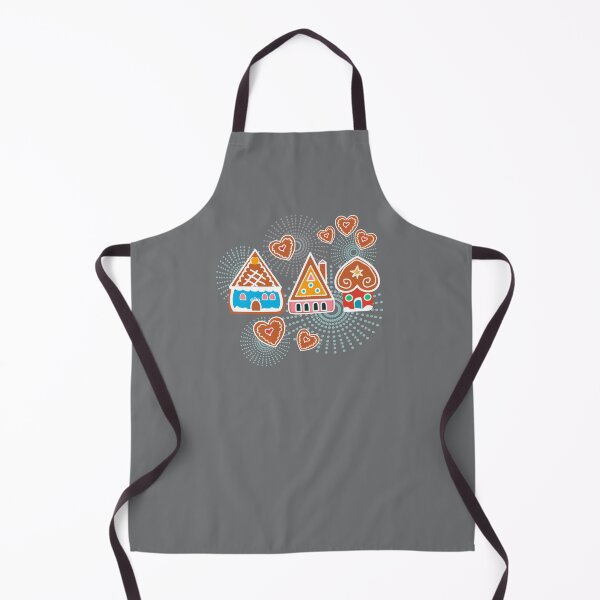 Item preview, Gingerbread Houses on Grey designed and sold by mirimo.