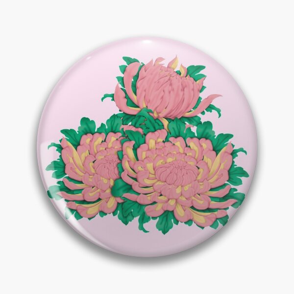 Item preview, Chrysanthemum Season Pink  designed and sold by MissRebelArt.