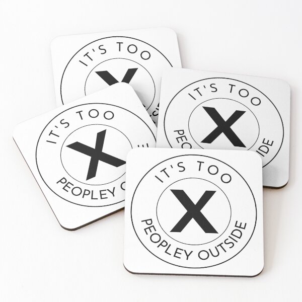 Item preview, Its Too Peopley Outside. Fun Introvert Quote For Homebody. designed and sold by That Cheeky Tee.