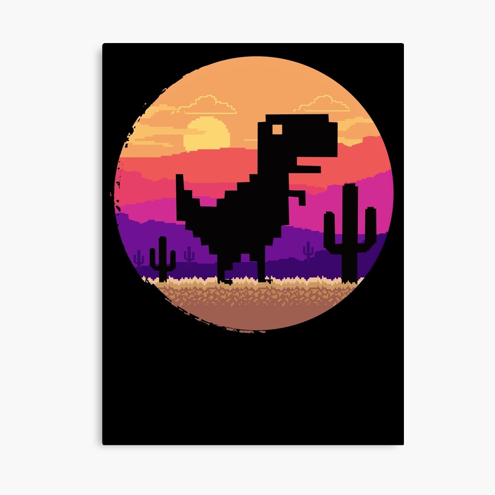 Classic gamer dino google Photographic Print by ANAIDEIADESIGNS