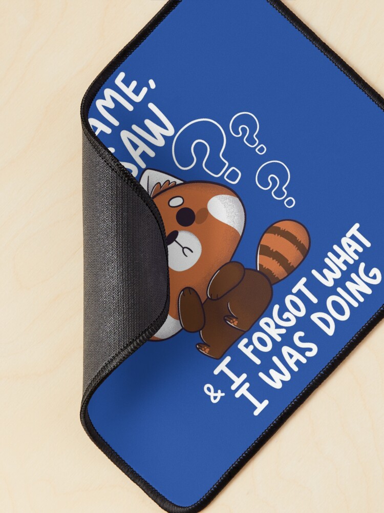 Thumbnail 2 of 5, Mouse Pad, Forgetful Red Panda designed and sold by TaylorRoss1.
