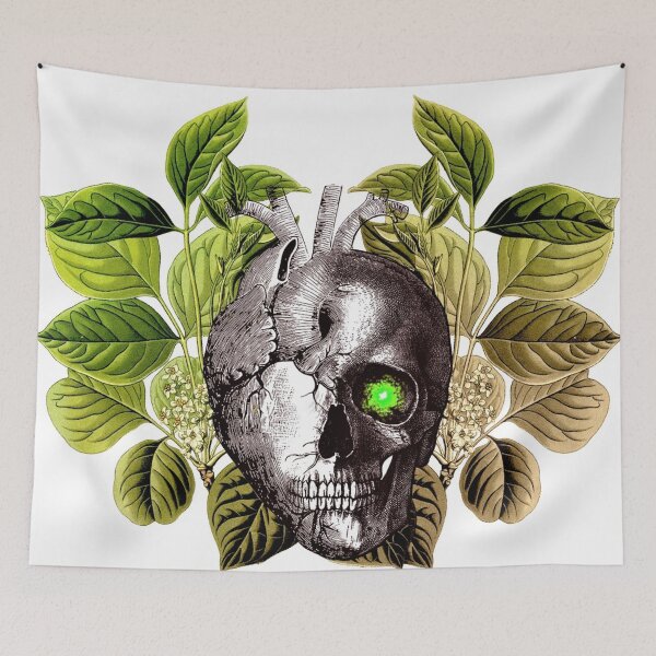 Item preview, Heart Skull Greenery designed and sold by Minxylynx4.