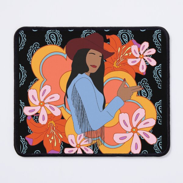 Item preview, Modern Cowgirl with 70's Background designed and sold by Taleahsdesigns.