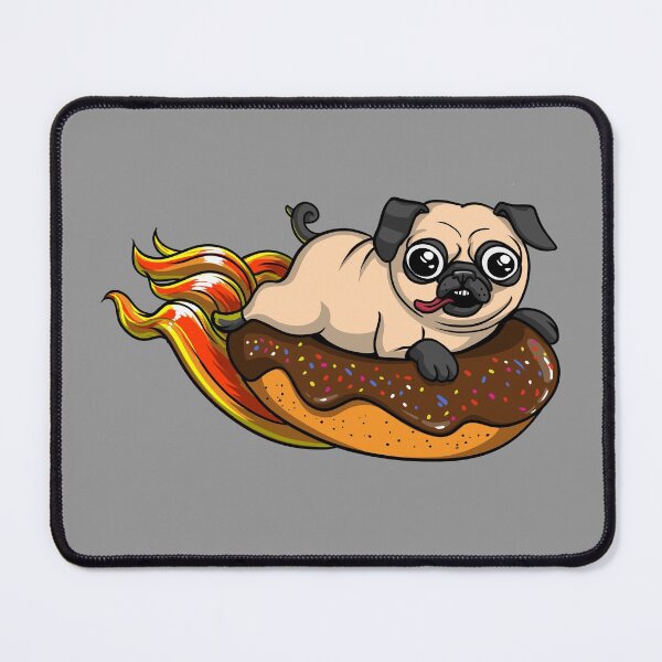 Item preview, Pug Dog Riding Donut  designed and sold by underheaven.