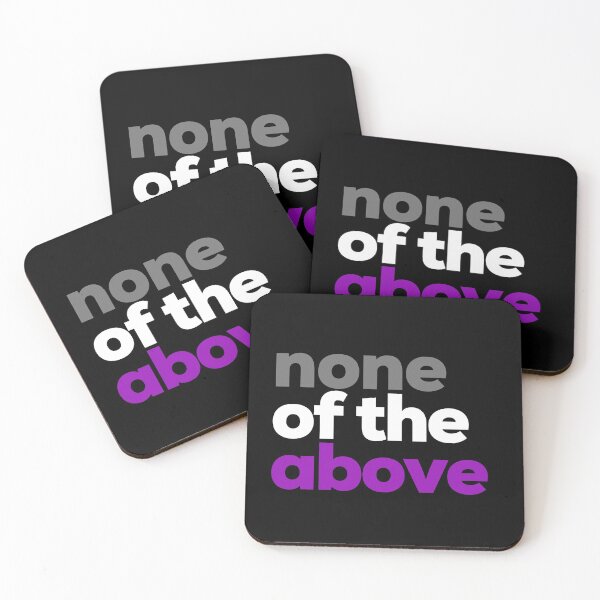 Item preview, None Of The Above. Asexual Pride designed and sold by Subtle Pride Shop.