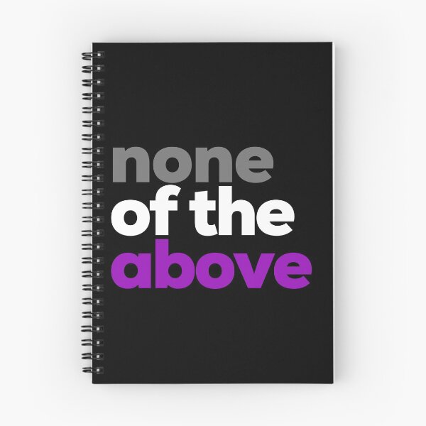 Item preview, None Of The Above. Asexual Pride designed and sold by Subtle Pride Shop.