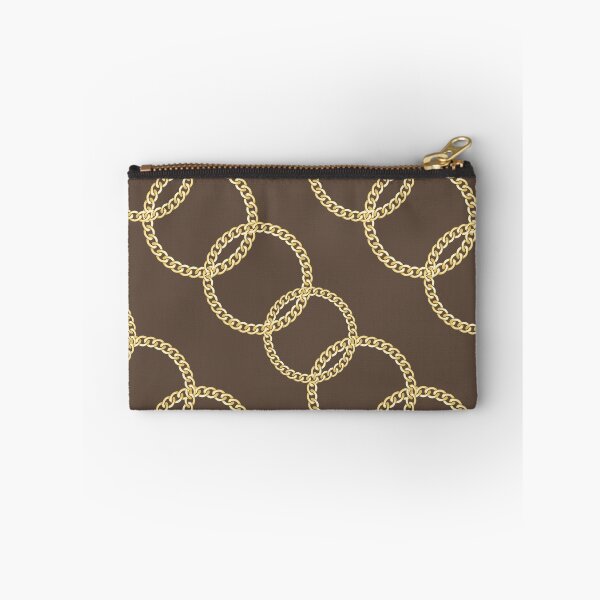 Item preview, brown  Luxury Golden round chains fashion elegant Tote Bag phone case designed and sold by Queengood.
