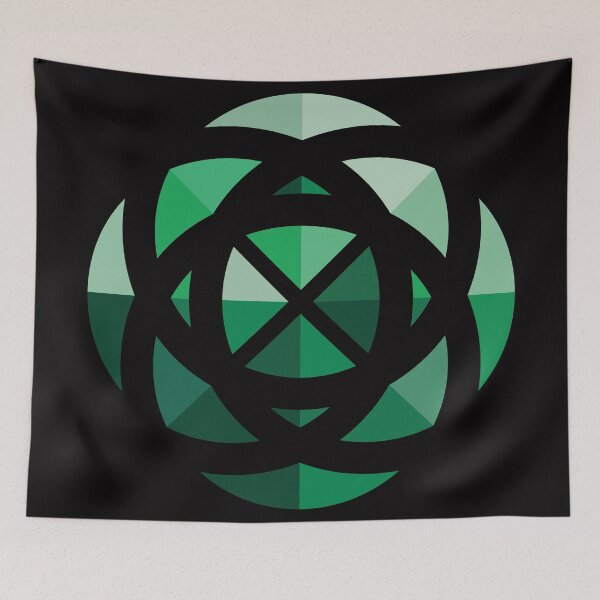 Item preview, Emerald Geometric Pattern designed and sold by Wiggly Lines.