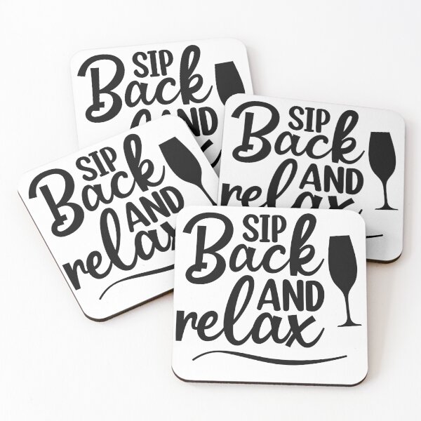 Item preview, Sip Back And Relax. Fun Wine Lover Design. designed and sold by That Cheeky Tee.