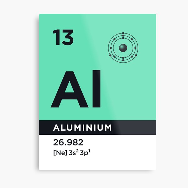 Aperçu de l'œuvre Periodic Element B - 13 Aluminium Al créée et vendue par VoodooCircus.