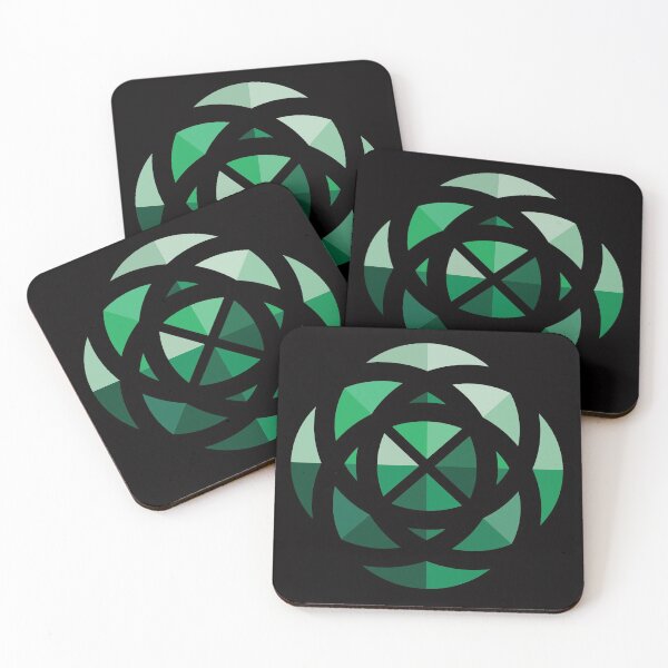 Item preview, Emerald Geometric Pattern designed and sold by Wiggly Lines.